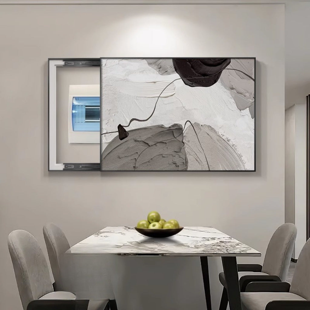 Abstract meter box decorative painting modern simple occlusion box restaurant switch distribution box living room aisle switch hanging painting