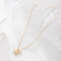 Wholesale alloy clavicle chain fashion jewelry - european & american style, versatile, diamond-studded pendant, delicate butterfly necklace for women