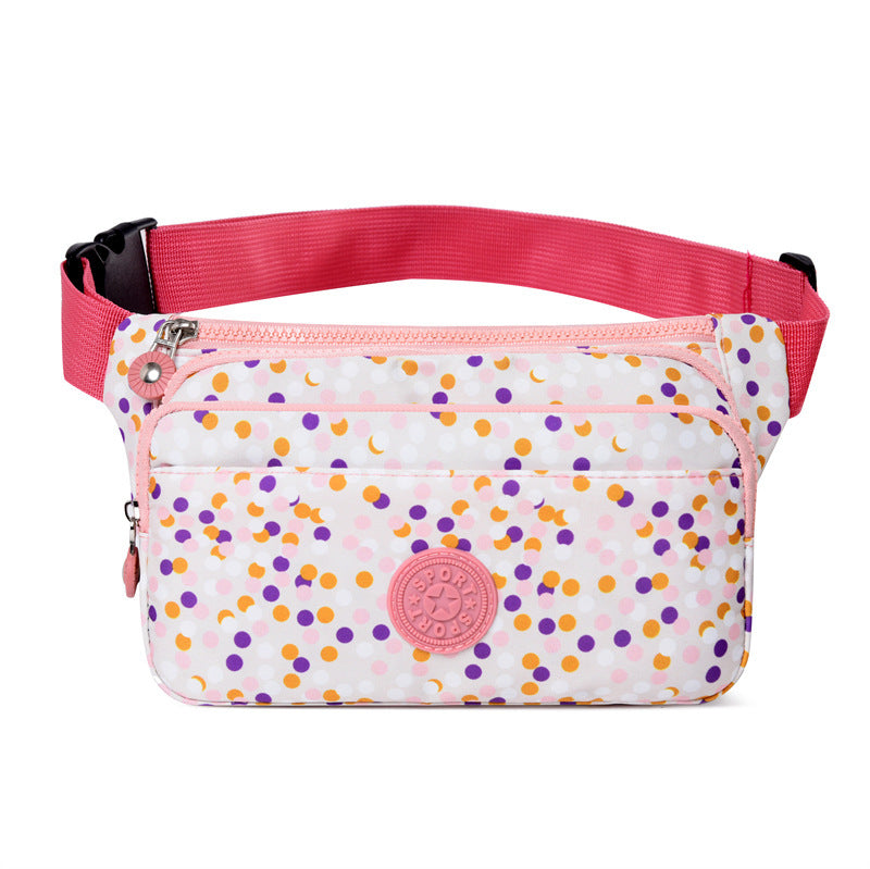 Fanny pack 2025 summer new printed nylon cloth small bag  fashion lightweight shoulder messenger bag casual breast bag