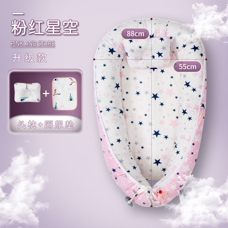 Baby bed-in-bed, bassinet, newborn soothing bed, anti-moro reflex, anti-colic, children's bionic bed, sleep security essential