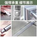 Double-layer workbench commercial for home hotel restaurant kitchen simple cutting table operating table stainless steel workbench