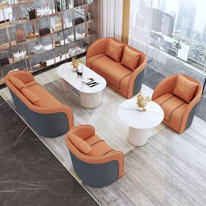Luxury milk tea shop/coffee shop double seater casual reception/meeting pub/bar booth sofa and coffee table set