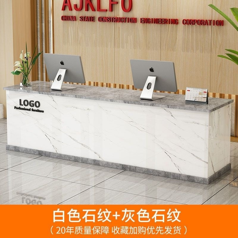 Bar table casual modern clothing store cashier counter commercial store small company front desk reception desk