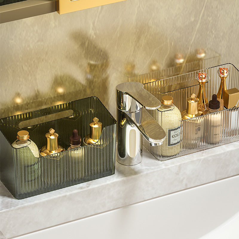 Bathroom mirror cabinet storage box comb dressing table storage rack cosmetics and skin care products compartment bathroom cabinet wall hanging