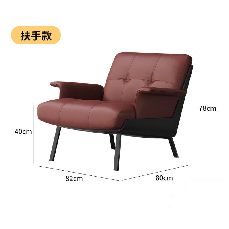 Single hotel lobby reception area table and four chairs set - casual sofa combination for cafes, offices, and meeting spaces
