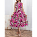 listing: new  women's elegant & stylish floral sleeveless dress
