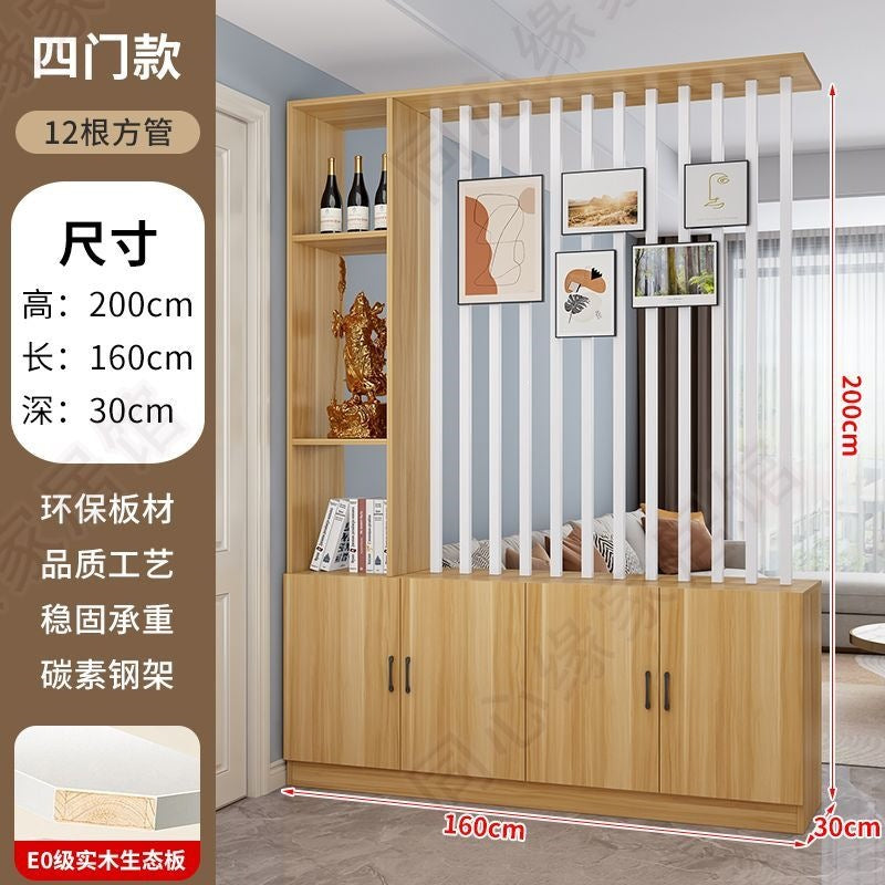 Entrance door shoe cabinet, entrance cabinet, all-in-one screen partition, living room cover, wine cabinet, storage rack, prosperous decoration cabinet