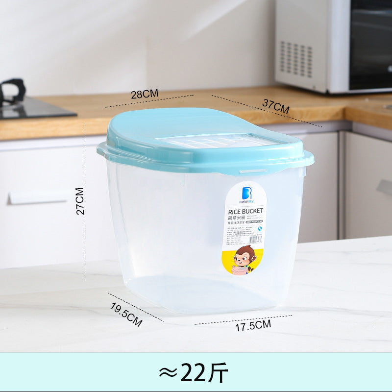 Large-capacity rice storage box Household sealed rice bucket Insect-proof and moisture-proof sealed flour storage Grain storage box wholesale