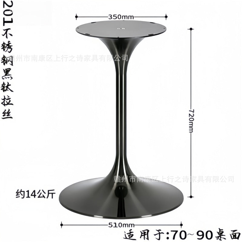 Titanium speaker legs, stainless steel spinning brushed table legs, metal waist bracket, coffee table legs, tulip table legs