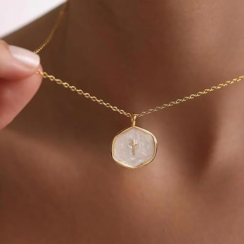 Amazon cross-border hot-selling new cross pendant necklace, copper minimalist niche versatile clavicle chain women's jewelry wholesale