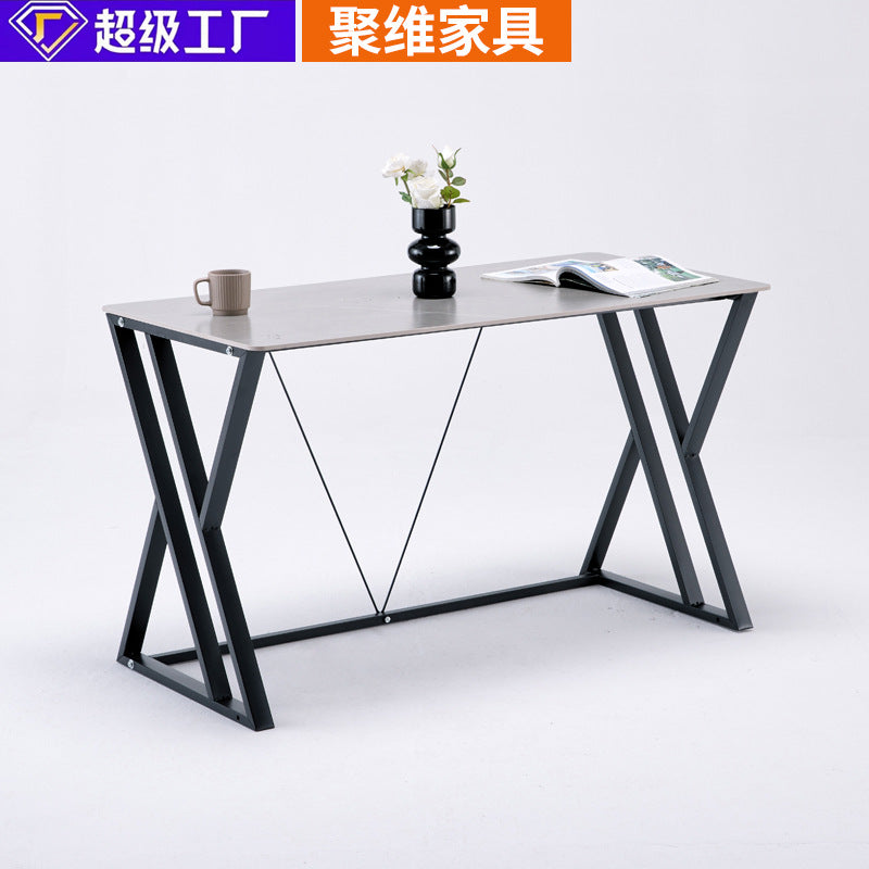 Modern minimalist sintered stone rectangular dining table, gaming desk, computer desk, home desktop computer table - direct from the manufacturer