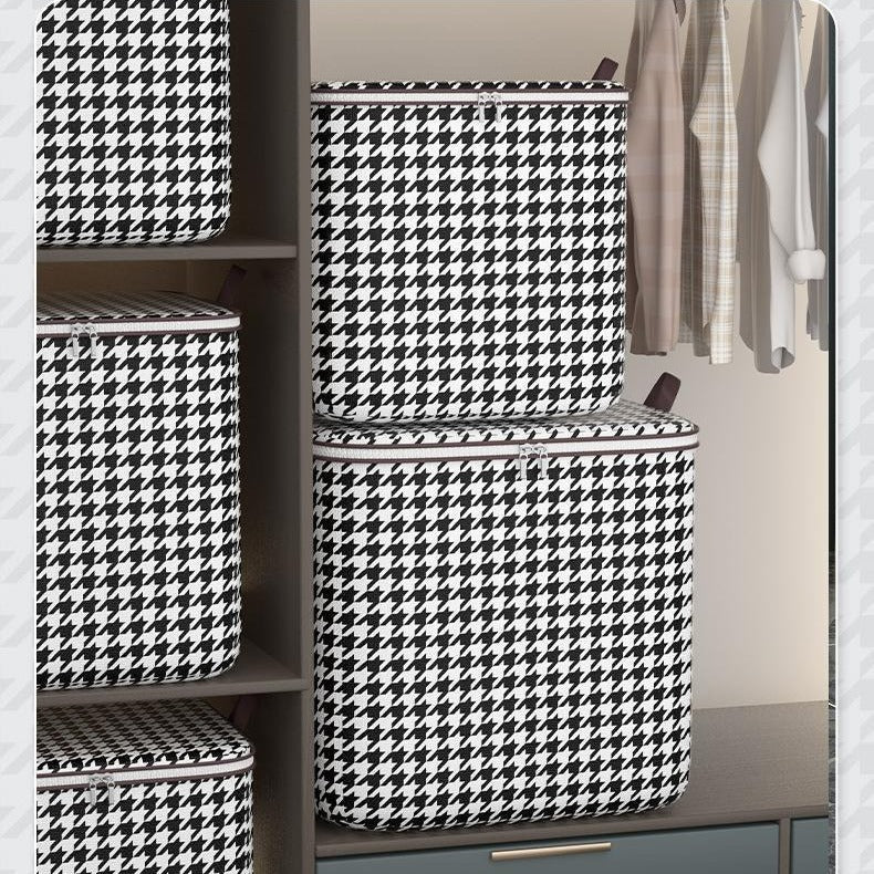 Qiandongge oversized storage bag, reinforced handle, Big Mac, thickened dustproof and moisture-proof, seasonal clothing, quilt storage bag