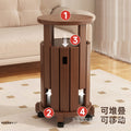 Stackable solid wood stools - household storage combination, nesting stools, restaurant small stools, guest spare coffee table stools