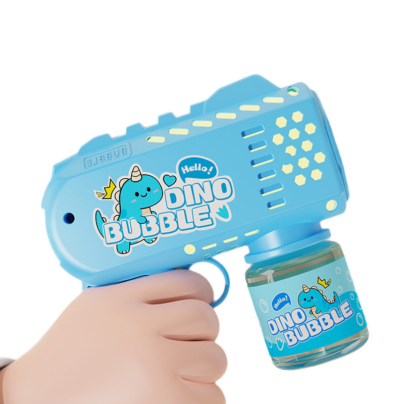 Bubble machine kids fully automatic bubble gun gatling stall toy night market luminous popular hot-selling stall wholesale