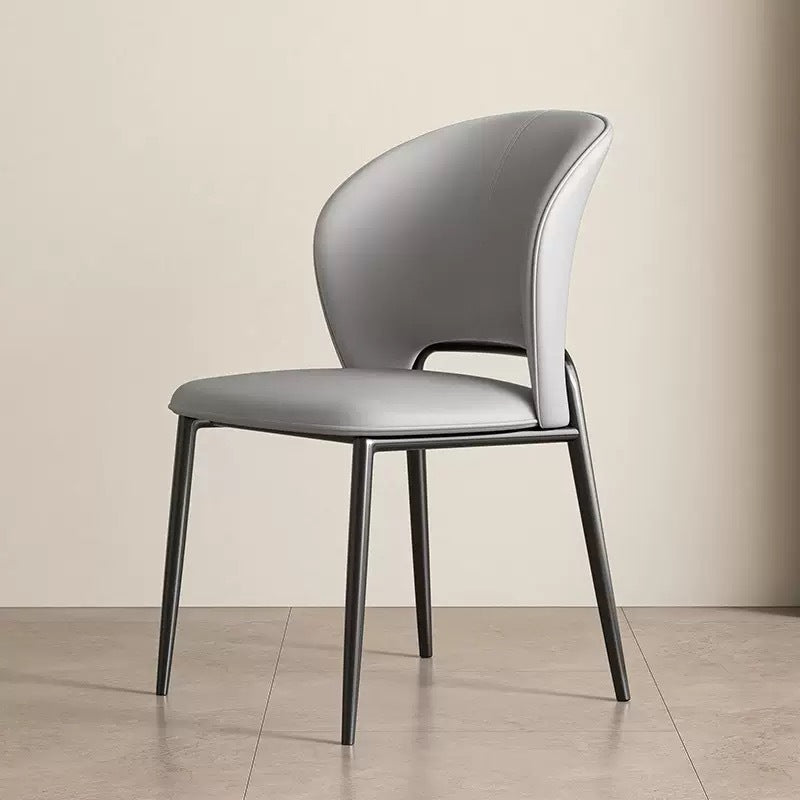 Customized dining chair Club restaurant Hotel cafe Living room Household Italian light luxury dining chair Leisure dining chair customization