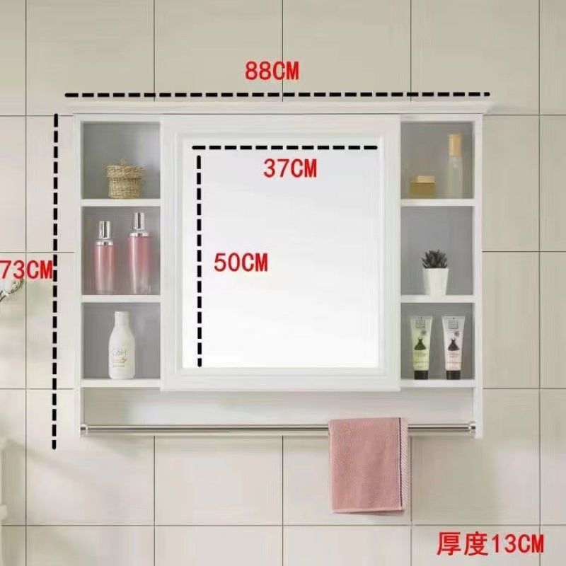 Bathroom Mirror Bathroom Wall-mounted Shelf Mirror Cabinet Bathroom Mirror Cabinet Bathroom Dressing Mirror Wall Mirror Box