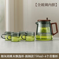 Walnut handle 750ml ash + 4 tea cups