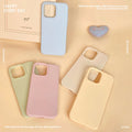 Skin-feeling solid color glutinous rice shell suitable for apple 18promax anti-fall mobile phone case iphone17 all-inclusive protective cover 15
