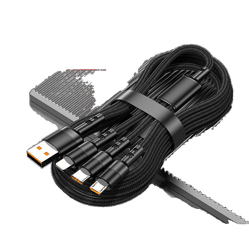 Bold 240W flash charging data cable 3-in-1 suitable for Apple, Huawei VIVO Xiaomi OPPO mobile phone charging cable 6A
