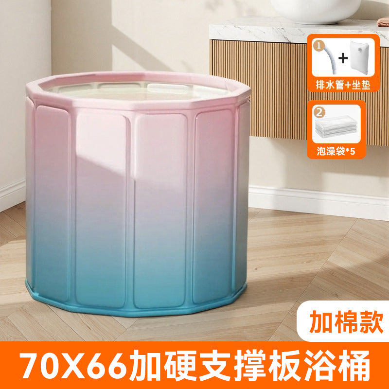 Bath bucket kids foldable baby bath bucket for home adult thickened bath tub bath tub winter full body bath bucket