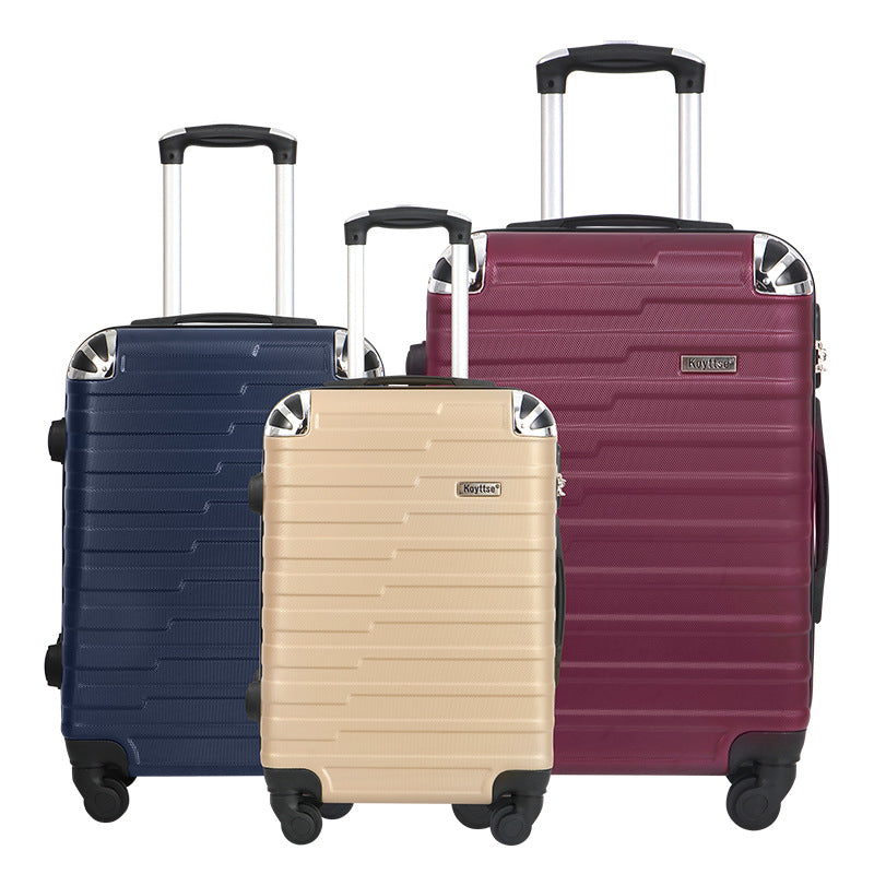 Cross-border special ABS material boarding case, gift travel password box, strong waterproof universal wheel trolley case wholesale