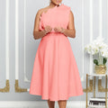 D3200 plus size women's summer sexy asymmetrical neck ruched high waist evening gown party dress - cross-border dress