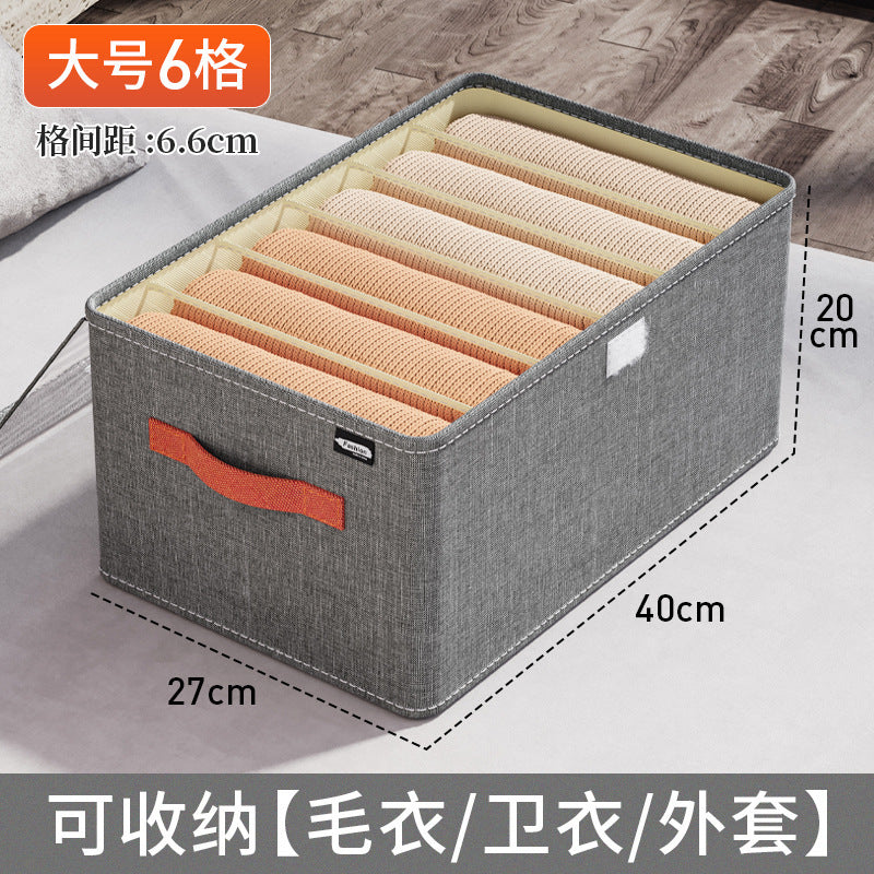 Oxford cloth storage box, clothing finishing fabric, large-capacity household storage wardrobe with handle, portable finishing box.