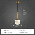 Postmodern casual creative marble bedroom bedside small chandelier bar designer hanging wire restaurant hanging wire small chandelier