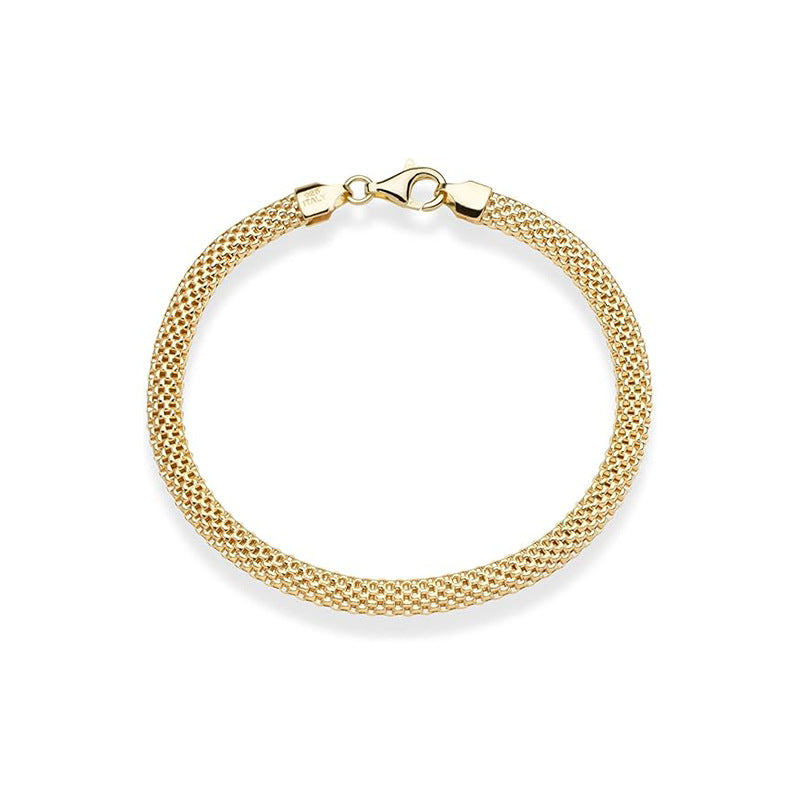 European and american fashionable high-end minimalist women's mesh chain elegant ladies bracelet new niche mesh style bracelet