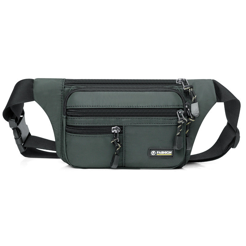 Fashion new fanny pack Men's multi-functional backpack Going out for travel Cycling sports chest bag Multi-layer shoulder messenger bag