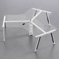Steel frame asymmetrical creative three-person office desk and chair set, 6-seat employee workstation, minimalist modern computer desk