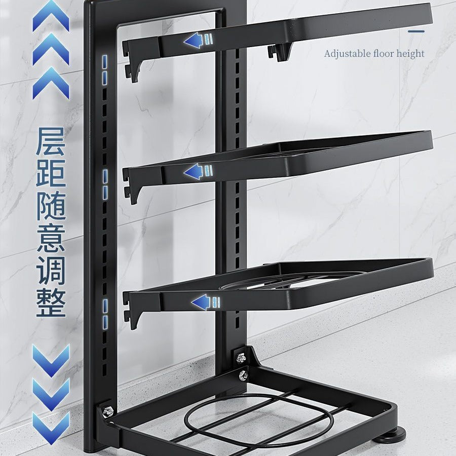 Sink rack, pot rack, special pot storage, kitchen stainless steel rack, multi-layer for home cabinet with layers