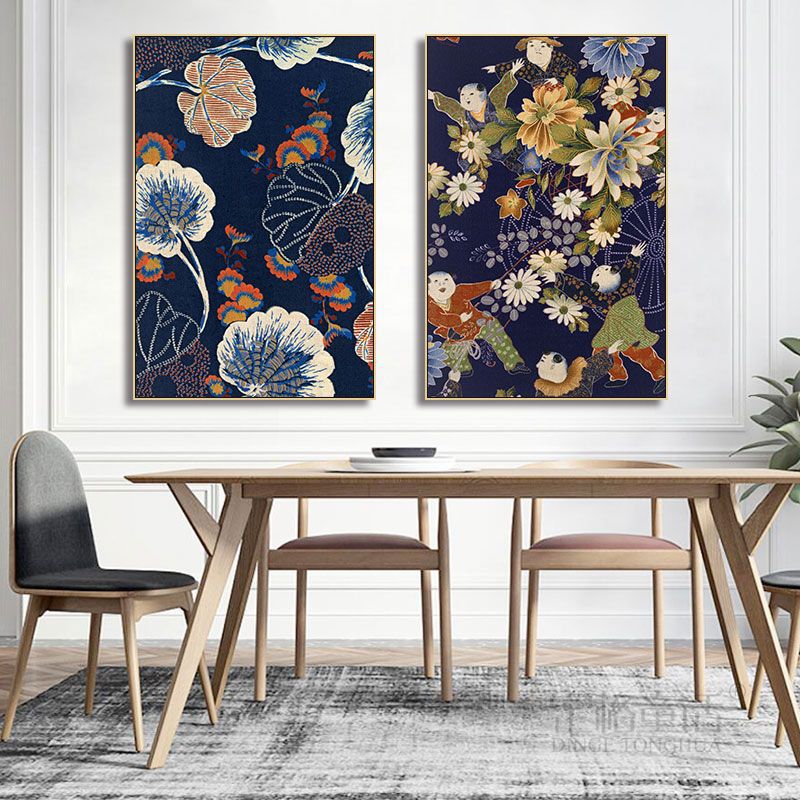 Japanese decorative painting Japanese restaurant traditional zen log wind pattern hanging painting sushi yakiniku shop box mural