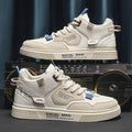 Canvas high-top spring men's shoes 2025 new spring sports casual white student men's skate shoes versatile trendy shoes