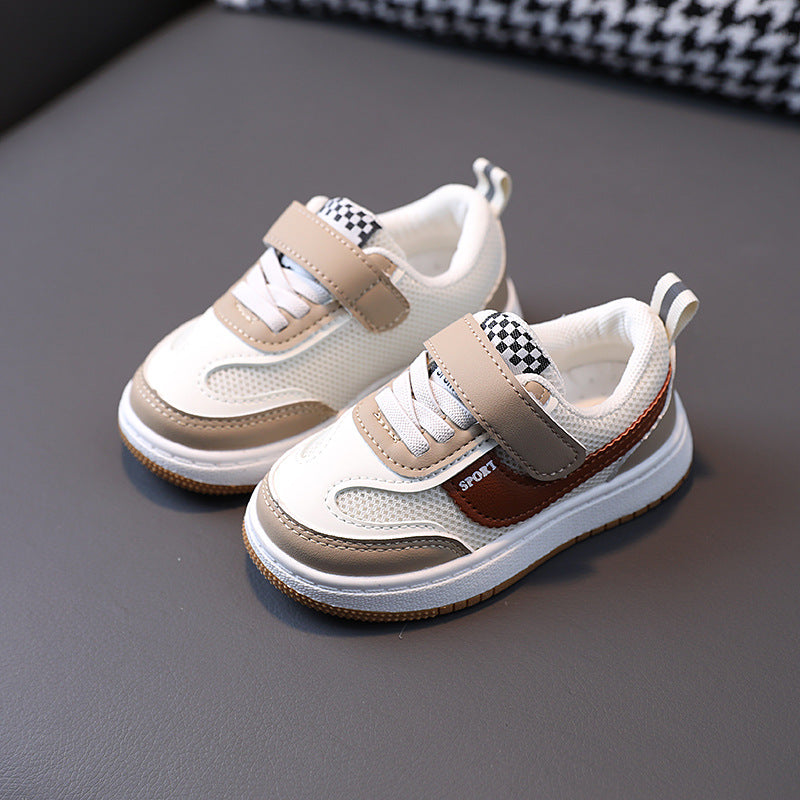 Kids' athletic shoes - spring/autumn styles: boys' sneakers, girls' soft-soled breathable mesh shoes, infant/toddler sneakers, ages 1-6