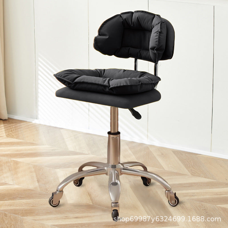 Beauty Chair Nail Art Eyelash Stool Barber Shop Backrest Lifting Chair Household Girls Bedroom Dressing Stool