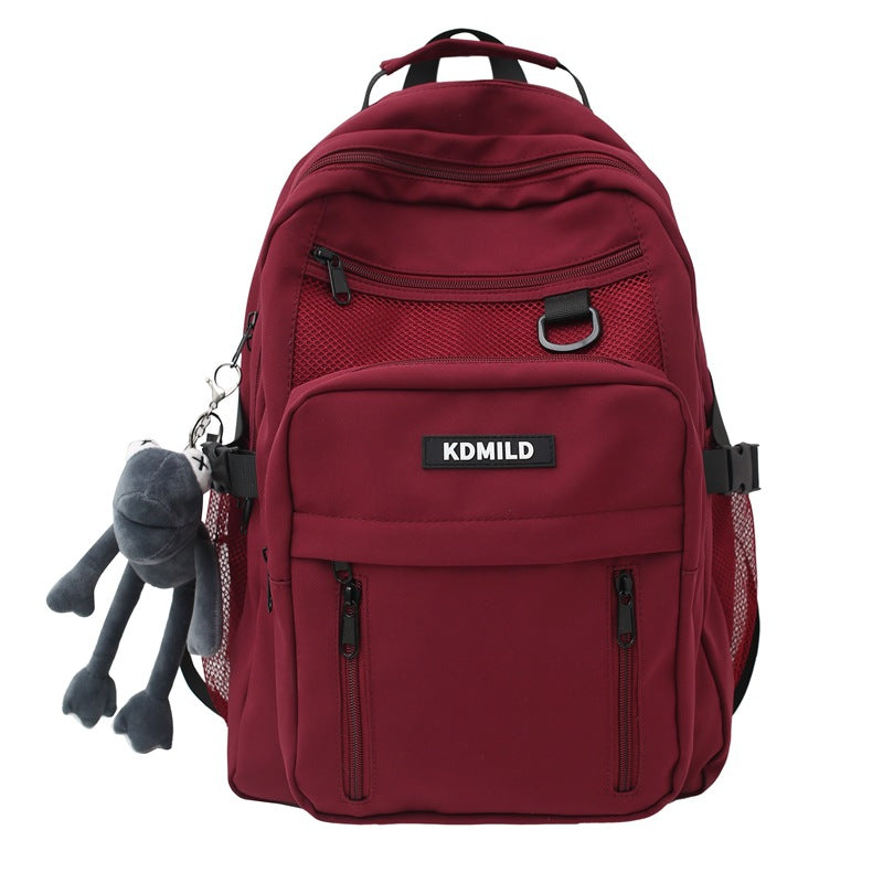 School bag male ins Korean version Harajuku ulzzang female high school college student versatile large capacity multi-layer backpack backpack