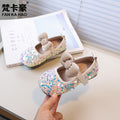 Girls' fashionable and versatile shoes - sequin bow princess shoes - new autumn collection - children's flats - dance shoes - leather shoes