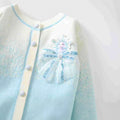 Girls' cardigan elsa princess outerwear sweater set