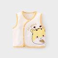 Babibele autumn winter baby belly vest baby double layer vest kids waistcoat vest pure cotton heattechtops