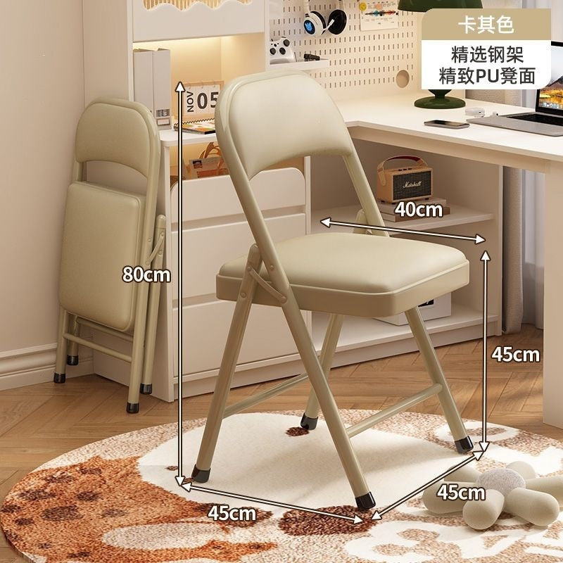 Simple stool back chair for home foldable chair portable computer chair training conference chair dining chair dormitory office chair no