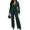 Autum new work clothing style long sleeves suit straight-leg pants vest three-piece set three-piece sets