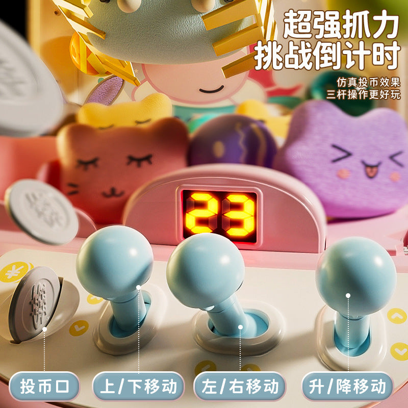 2024 new unicorn pony mini claw machine large popular children's toy clip doll for boys and girls
