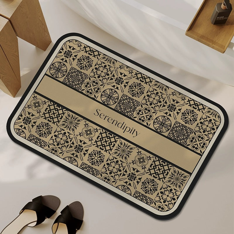 Floor mat bathroom winternew arrivalaccessible luxuryclassy diatom mud bathroom door non-slip toilet absorbent mat