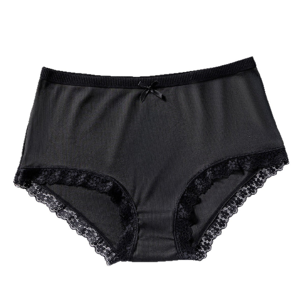 wholesale plus size mid-waist women's underwear fashionsexy hip-covering plaid breathable plus size underwear for women