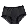 wholesale plus size mid-waist women's underwear fashionsexy hip-covering plaid breathable plus size underwear for women