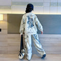 Girls' autumn outfit set: new  styles for mid-to-large children - trendy and stylish autumn sweatshirt for girls