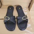 Za women's flat sandals - 2024 spring/summer new arrivals: stylish, versatile color block crossover strap french-style low-cut mules