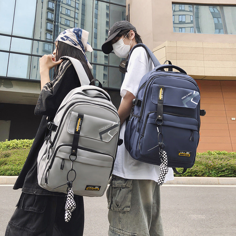 New backpack men's large-capacity outdoor leisure travel bag computer bag men's backpack student schoolbag delivery