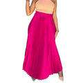 C8532exportplus size women's high waistelegantelegancefashion large swing a-line skirt half-length skirt cross-border pleated skirt